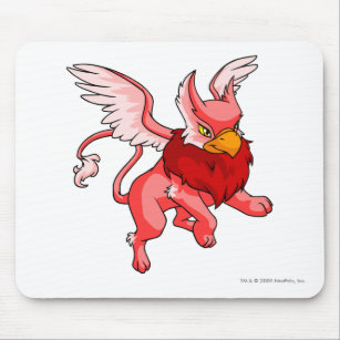 Eyrie Red Mouse Pad