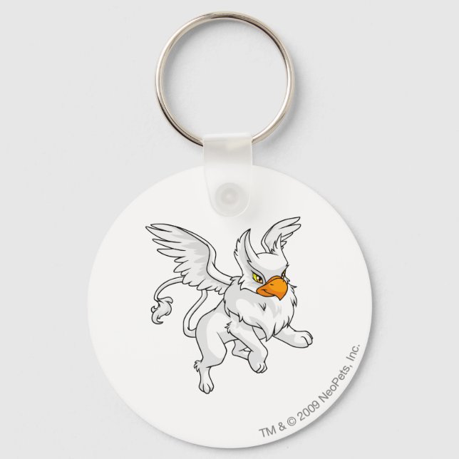 Eyrie White Keychain (Front)