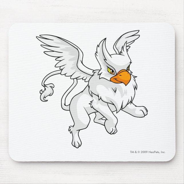 Eyrie White Mouse Pad (Front)