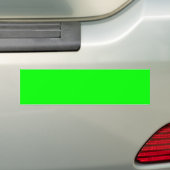 EZ-C Bright Green Sign Template/" Bumper Sticker (On Car)