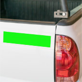 EZ-C Bright Green Sign Template/" Bumper Sticker (On Truck)