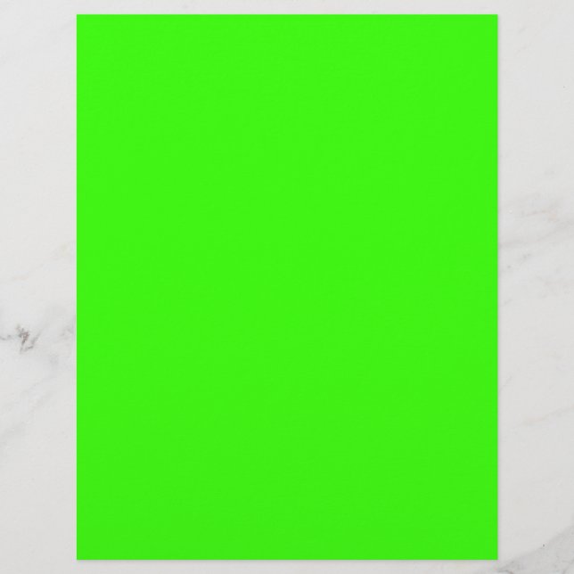 EZ-C Bright Green Writing Paper/Letterhead (Front)