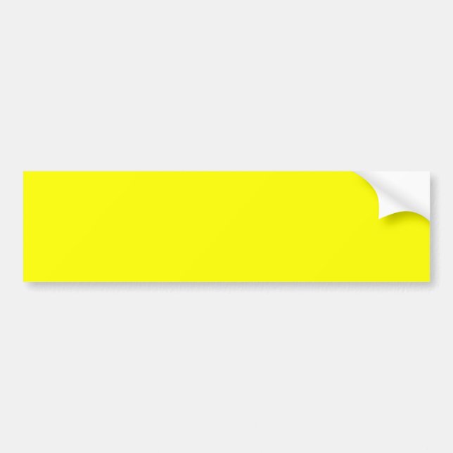 EZ-C Bright Yellow Sign Template/ Bumper Sticker (Front)