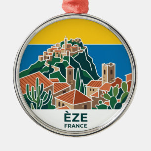 Èze France Metal Ornament