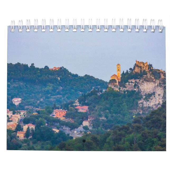 Eze Medieval Village, French Riviera Calendar (Back)