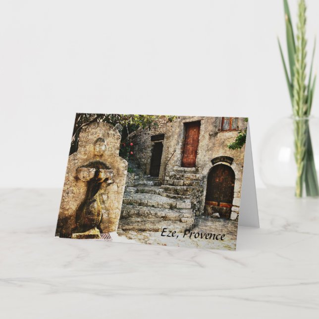 Eze, Provence greeting card (Front)