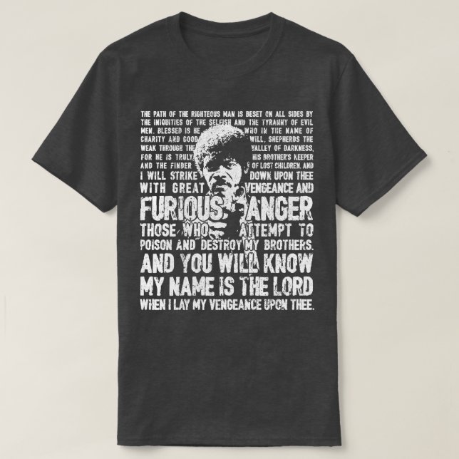 Ezekiel 2517 Jules Winnfield T-Shirt (Design Front)