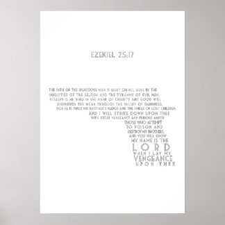 EZEKIEL 25  17 POSTER