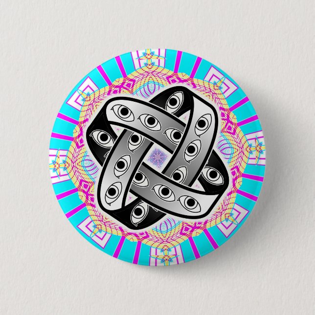 Ezekiel Wheel Impossible UFO Button (Front)