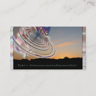 Ezekiel's Wheel at Sunset Business Card