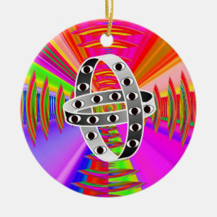 Ezekiel's Wheel Ceramic Ornament