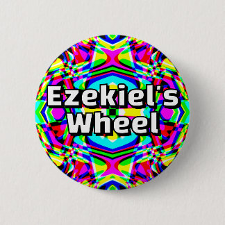 Ezekiel's  Wheel - Four-way kaleidoscope Button