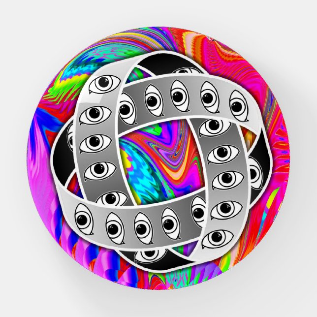 Ezekiel's Wheel - Glass Paperweight (Front)