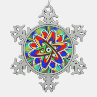 "Ezekiel's Wheel" Snowflake Pewter Christmas Ornament