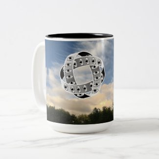 Ezekiel's Wheel  Two-Tone Coffee Mug