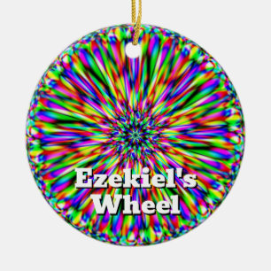 Ezekiel's Wheel (You May Change the words) Ceramic Ornament