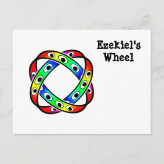 Ezekiel's wheel (you may change the words) postcard