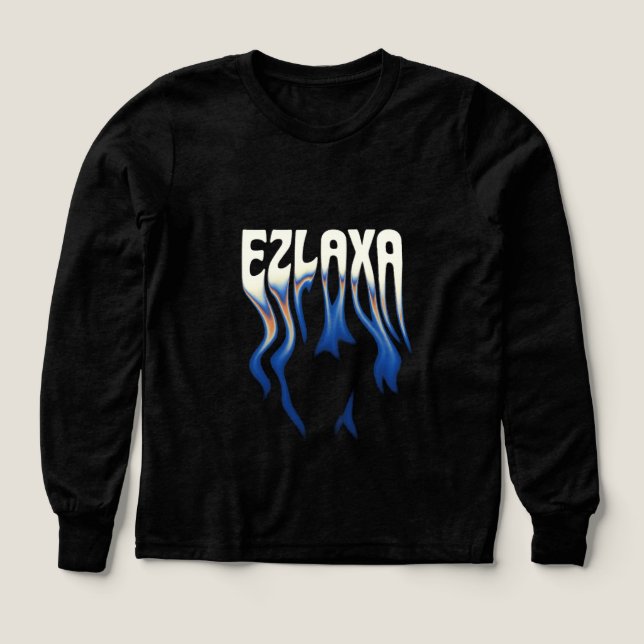 Ezlaxa Signature Long Sleeve Tri-Blend Shirts (Design Front)