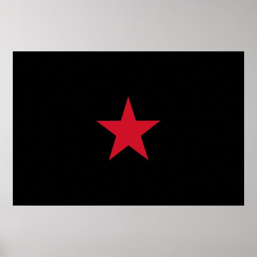 Ezln Colombia flag Poster