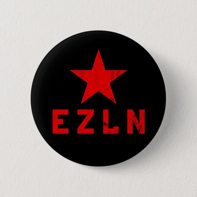 EZLN - Ejército Zapatista de Liberación Nacional Button (Front)