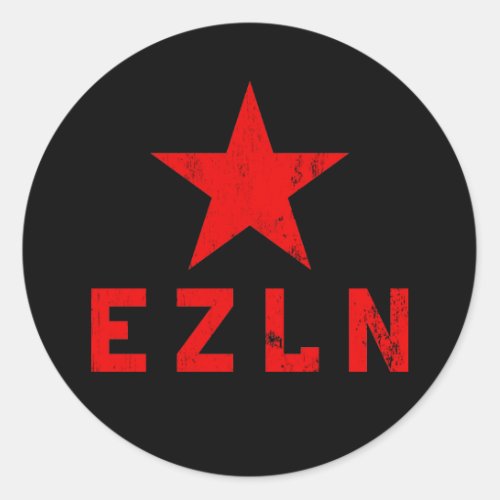 EZLN _ Ejrcito Zapatista de Liberacin Nacional Classic Round Sticker