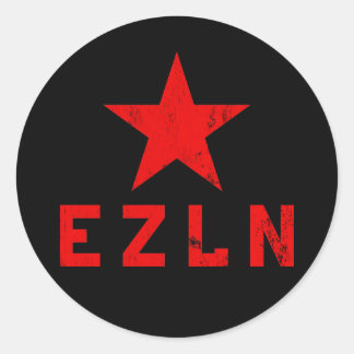 EZLN - Ejército Zapatista de Liberación Nacional Classic Round Sticker