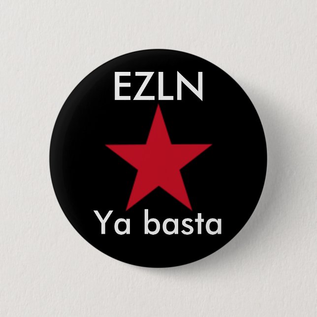 EZLN flair Pinback Button (Front)