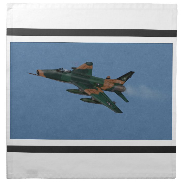 F100 Super Sabre Vietnam War Veteran Cloth Napkin