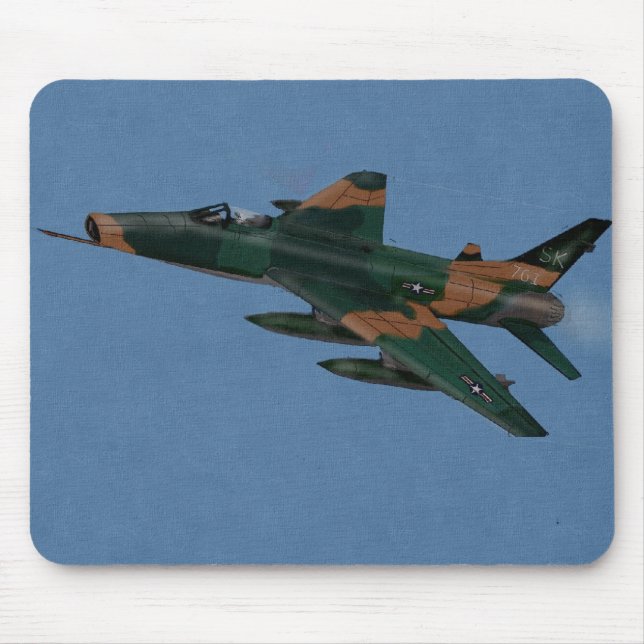 F100 Super Sabre Vietnam War Veteran Mouse Pad (Front)