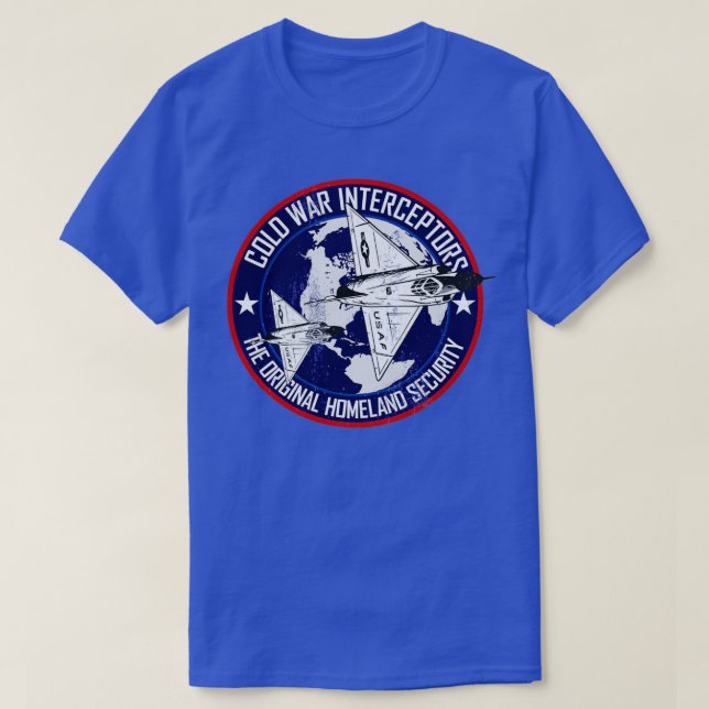F102 Delta Dagger Cold War Interceptors distressed T-Shirt (Design Front)