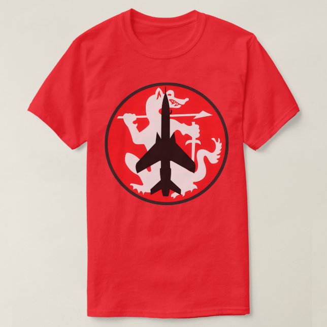 F105G Thunderchief Wild Weasel Badge Clean Style  T-Shirt (Design Front)