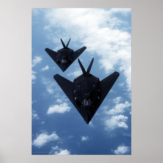 F117A's in flight Poster (Front)