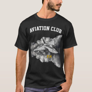 F14 Tomcat Aviation Club pilot black T-Shirt