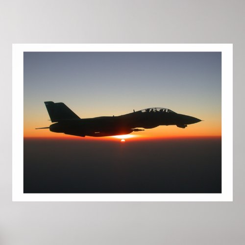 F14 Tomcat Fighter Jet Afghanistan Poster