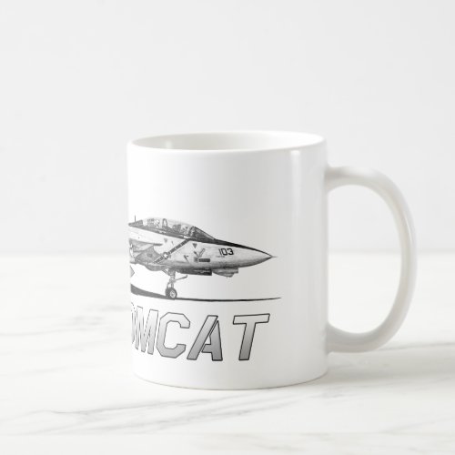 F14 Tomcat VF_103 Jolly Rogers _ drawing Coffee Mug