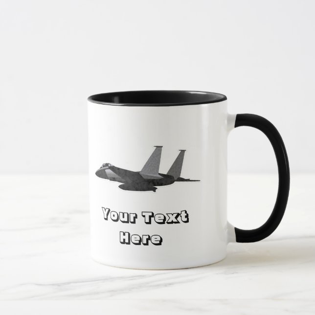 F15 Eagle Fighter Jet AirForce Aircraft Mug (Right)