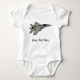 F15 Fighter Design Baby Bodysuit