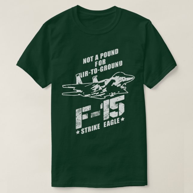 F15 Strike Eagle USAF Jet Fighter  T-Shirt (Design Front)