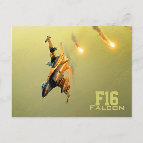 F16 Falcon postcard