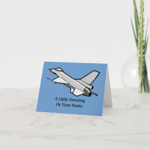 F16 Fighting Falcon Fighter Jet In Flight Note Card