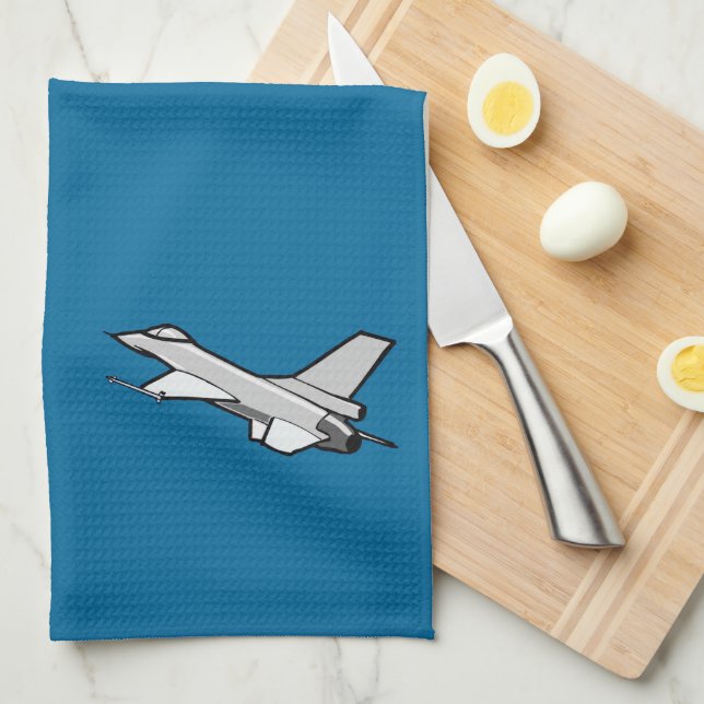 F16 Fighting Falcon Fighter Jet In Flight Towel (Quarter Fold)