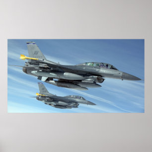 F16 Fighting Falcons Military-Jets Poster