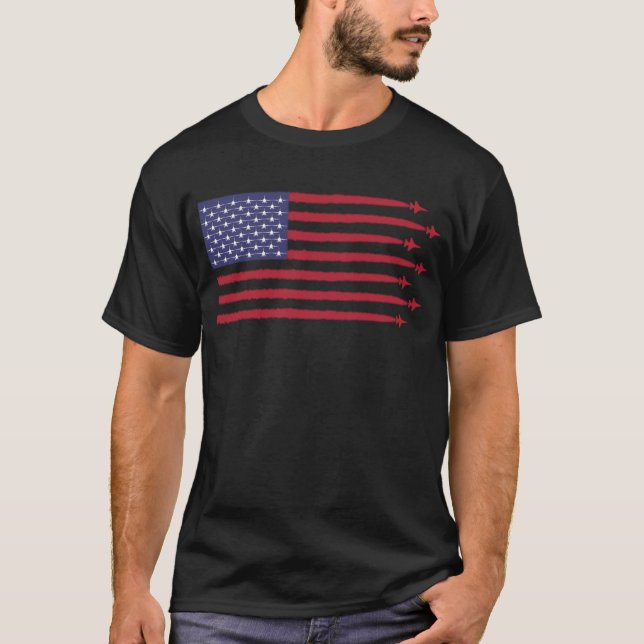 F16 US Flag T-Shirt (Front)