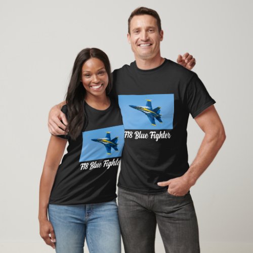 F18 Blue Angels Fighter Airplane  T_Shirt
