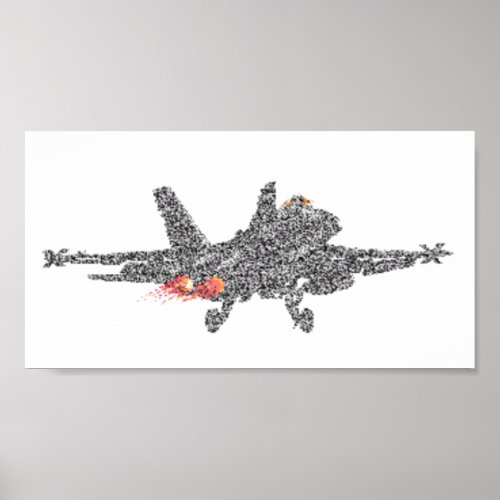 F18 Hornet Fighter Jet _ Static Poster