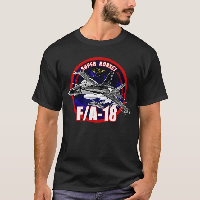 F18 Hornet Us Air Force Fighterjet T-Shirt (Front)