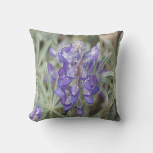 F18 Purple Wildflowers Annual Lupine Throw Pillow