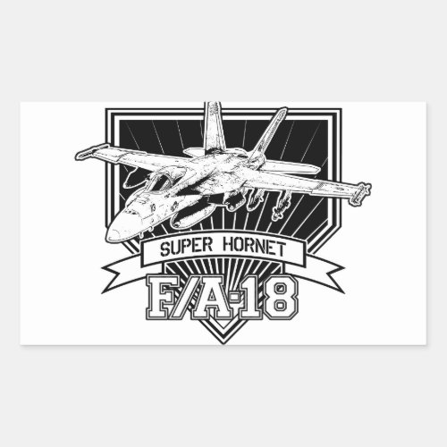 F18 Super Hornet Rectangular Sticker