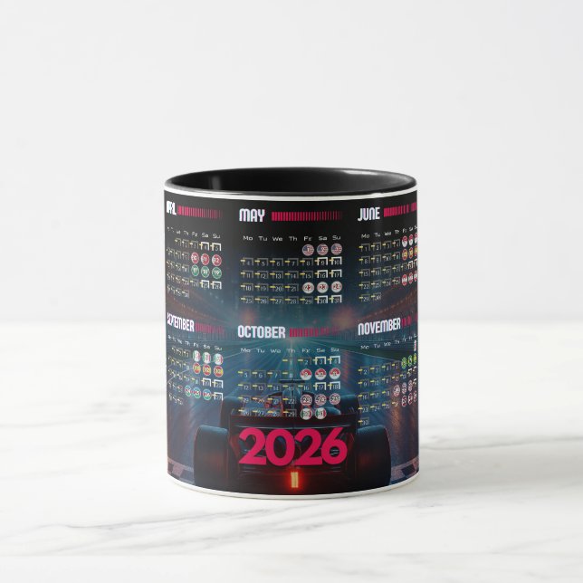 F1 2026 Calendar Mug (Center)