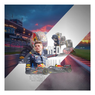 F1 Fusion Car Poster – Custom Formula One Art with
